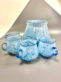 Набор для крюшона, Стрыйский СЗ, сколы на предметах, винтаж, СССР. Цена за 5пр