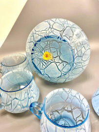 Набор для крюшона, Стрыйский СЗ, сколы на предметах, винтаж, СССР. Цена за 5пр. Картинка 3