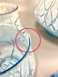 Набор для крюшона, Стрыйский СЗ, сколы на предметах, винтаж, СССР. Цена за 5пр. Картинка 5