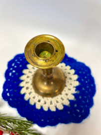 Подсвечник для одной свечи из латуни, Индия. Винтаж. Картинка 2