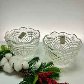 Ваза/салатник/конфетница, хрусталь, з-д Красный гигант, этикетка, винтаж, СССР