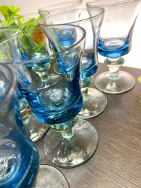 Набор рюмок, Стрыйский СЗ, каталог, ав.Г.Паламар, цветное купоросное стекло. Цена за 6шт. Картинка 5