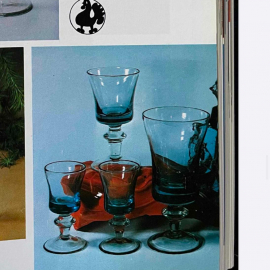 Набор рюмок, Стрыйский СЗ, каталог, ав.Г.Паламар, цветное купоросное стекло. Цена за 6шт. Картинка 6