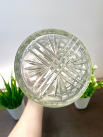 Огромный хрустальный бутыль "Виноград". Хрусталь с алмазной гранью. 2,2л 41,5см Винтаж, без пробки. Картинка 4