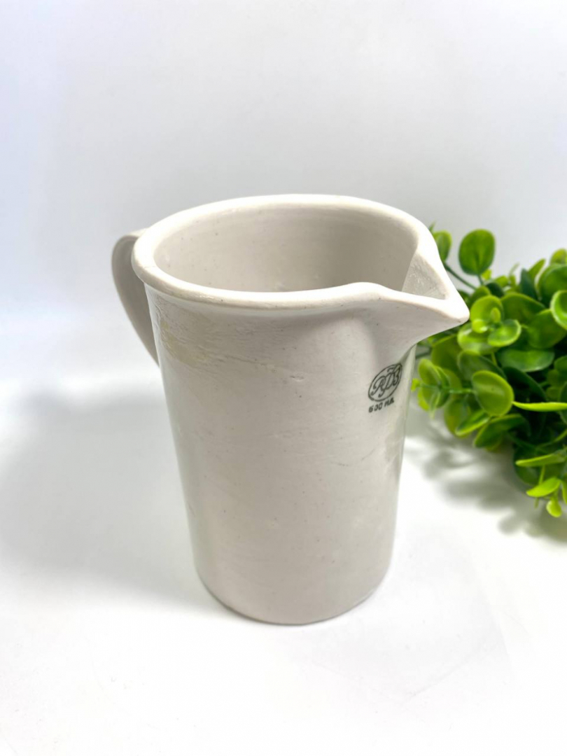 Кувшин РФЗ, лабораторная посуда из фарфора, не держит запахи. Винтаж. Картинка 1