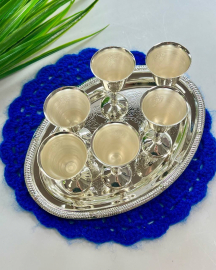 Рюмки из стали с никель-серебрянным покрытием, Rosenberg, Германия. Комплект новый! Цена за 7пр. Картинка 3