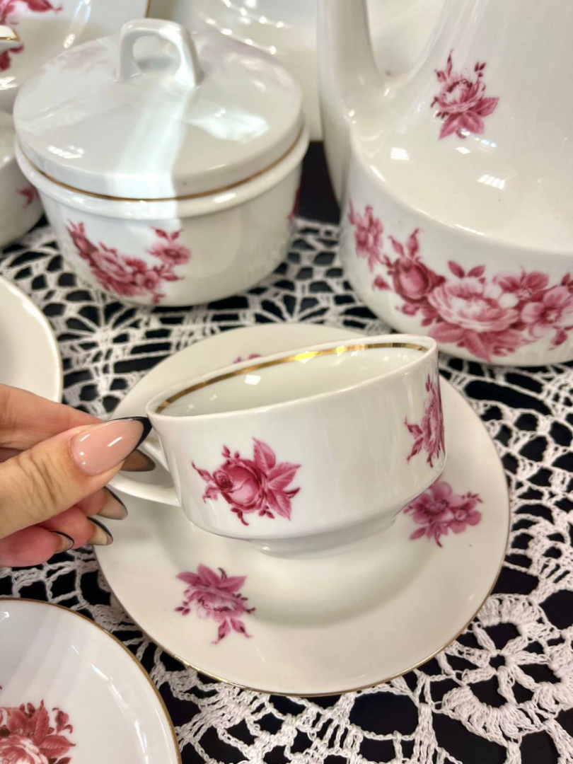 Чайный сервиз на 6 персон «Helena» Jlmenau made in GDR 1977-1990гг. Цена за 28пр. Картинка 4