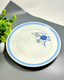 Большое блюдо Fortuna Eisenberg GDR, немецкий фарфор, деколь. Винтаж. Картинка 3