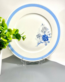 Большое блюдо Fortuna Eisenberg GDR, немецкий фарфор, деколь. Винтаж