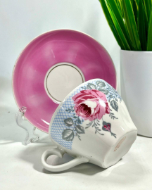 Чайная пара Рига 1970-1980гг. Фарфор, деколь, крытье. Винтаж. Картинка 3