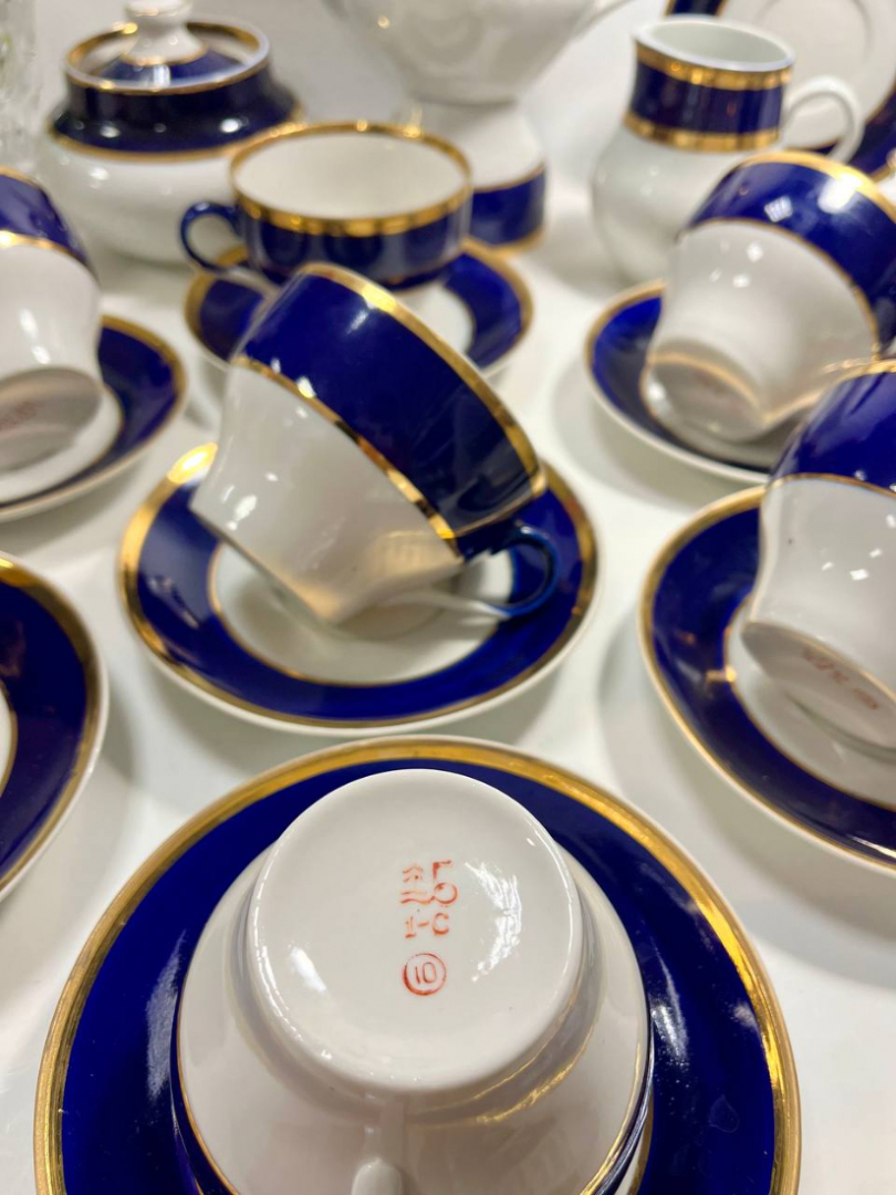 Чайные сервиз на 12персон Барановский ФЗ, 1970-1991гг. Чайник дефект. 230мл. Цена за 27пр. Картинка 6