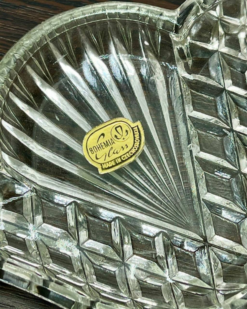 Розетки "Лилии" Богемия, Чехословакия. Этикетки. Качественный хрусталь. Цена за 6шт. Картинка 2