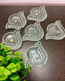 Розетки "Лилии" Богемия, Чехословакия. Этикетки. Качественный хрусталь. Цена за 6шт. Картинка 4