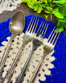 Ложка десертная "Троянда" Киевский з-д им.Дзержинского, мнц с серебрением. Винтаж. Цена за 1шт. Картинка 5