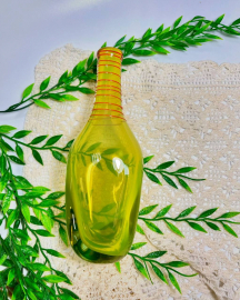 Бутыль(ка) ЛКСФ Львовской области 1980х. Цветное художественное стекло. Винтаж. Картинка 2