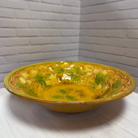 Тарелка-салатник "Вишни" ЗИК им.Конаково. Фаянс, винтаж, СССР