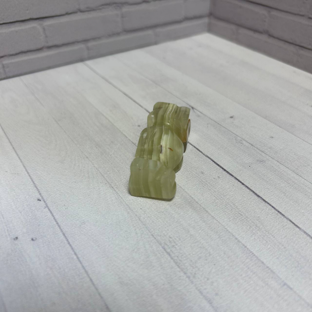 Статуэтка "Сова". Натуральный камень оникс. Картинка 5