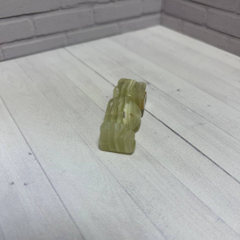 Статуэтка "Сова". Натуральный камень оникс. Картинка 5