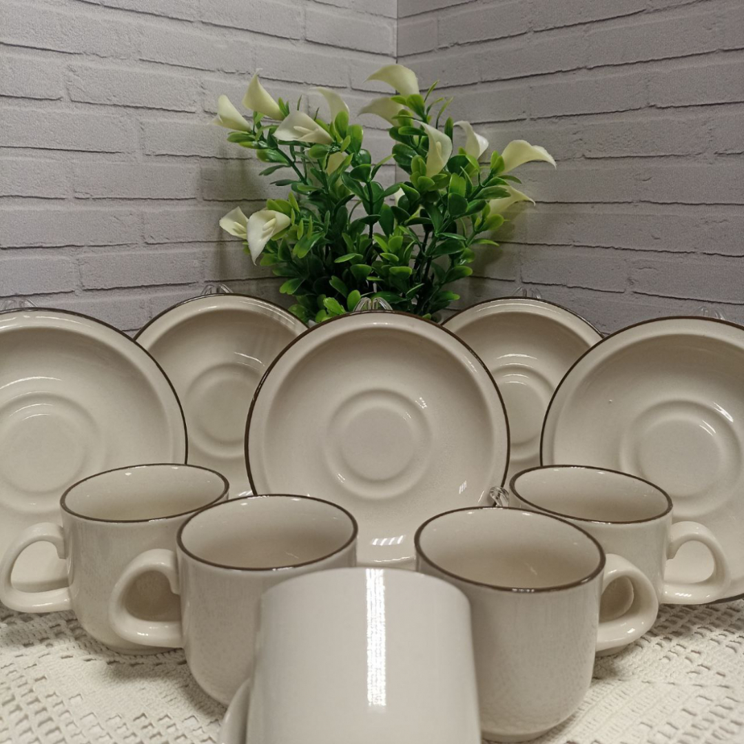 Кофейная пара Special Porzellan Germany. Фарфор айвори 100мл "Можно мыть в пос-моеч маш" Цена за 1шт. Картинка 1