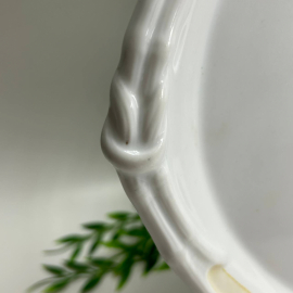 Блюдо Гарднер Ф.Я. Императорская Россия до 1917г. Фарфор рельефный с ручной росписью. Антиквариат. Картинка 4