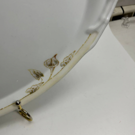 Блюдо Гарднер Ф.Я. Императорская Россия до 1917г. Фарфор рельефный с ручной росписью. Антиквариат. Картинка 5