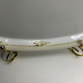 Блюдо Гарднер Ф.Я. Императорская Россия до 1917г. Фарфор рельефный с ручной росписью. Антиквариат. Картинка 6