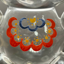 Сувенирный "Мишка" Калининский СЗ ав. И.Маршумова. Тонкое стекло, краски, золото. Трещинка у лев уха. Картинка 3