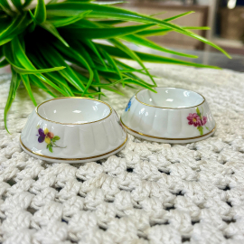 Подсвечник "Мейсенский букет". Фарфор с деколью и позолотой МРМ Saxonia. Этикетка. Цена за 1шт. Картинка 2