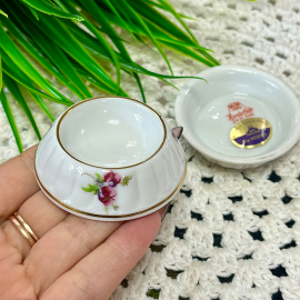 Подсвечник "Мейсенский букет". Фарфор с деколью и позолотой МРМ Saxonia. Этикетка. Цена за 1шт. Картинка 4