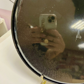 Поднос Жестовская роспись. Нерж.сталь, эмаль, ручная надглазурная роспись. Винтаж, СССР. Картинка 6