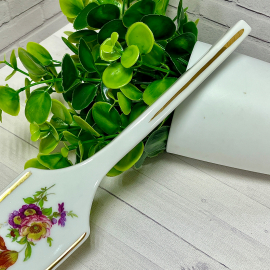 Лопатка для подачи MPM Saxonia 1990-1999гг. Гарантия, Чистая ручная работа. Фарфор, деколь, золото. Картинка 6