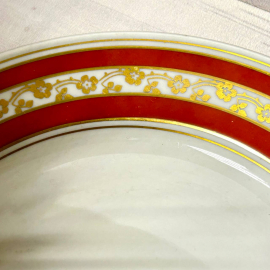 Чайное трио Von Schierholz Plaue после 1930гг Качественный немецкий фарфор, позолота. Винтаж. Картинка 2