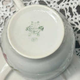 Чайная пара Довбышского ФЗ 1962-67гг. Фарфор с цветочной деколью, позолота.. Картинка 2