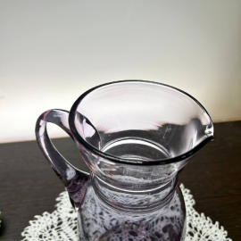 Кувшин из аметистового (неодимого) фиолетового стекла, винтаж, СССР. Картинка 4