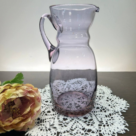 Кувшин из аметистового (неодимого) фиолетового стекла, винтаж, СССР