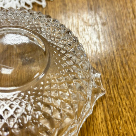 Пепельница из хрусталя квадратной формы, винтаж, СССР. Картинка 5