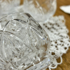 Набор широкий стопок из хрусталя в пресс-форме. Винтаж, СССР. Цена за 6шт. Картинка 4