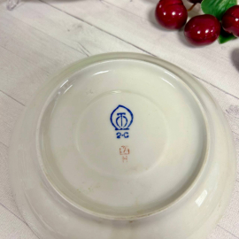 Блюдце Тернопольского ФЗ 1966-1974гг. Фарфор, зеленое крытье, черная отводка. Винтаж. Цена за 1шт. Картинка 5