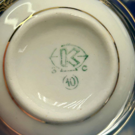 Столовый сервиз Коростенский ФЗ 1960-91г. Фарфор с кобальт крытьем, позолота. Винтаж. Цена за 30пр. Картинка 10