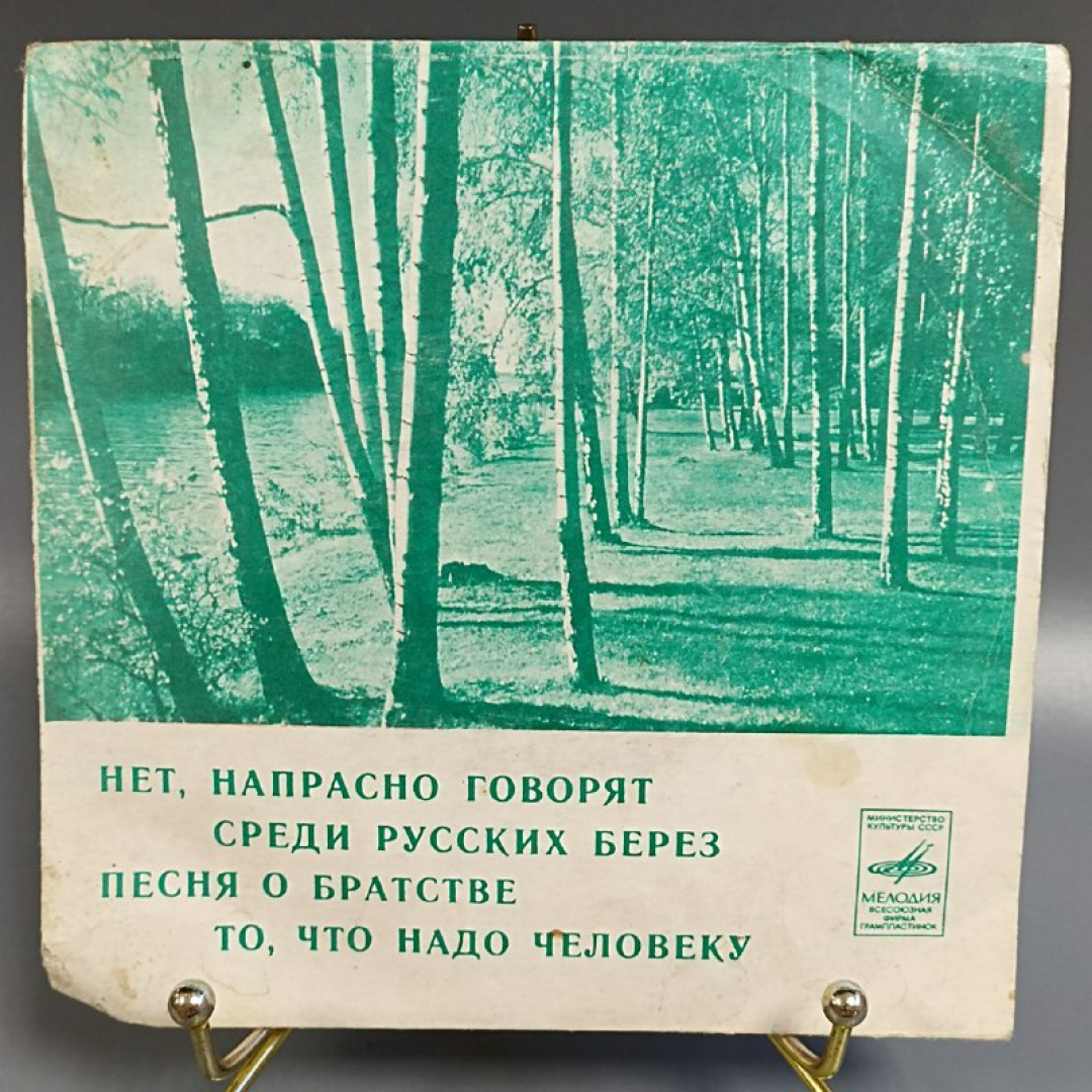 Пластинка "Нет, напрасно говорят среди русских берез песня о братстве, то что надо" изд: Мелодия. Картинка 1