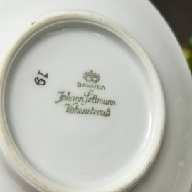 Кофейная пара Johann Seltmann Бавария, 1949-60г. Фарфор, позолота. Винтаж, СССР. Картинка 7