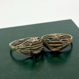 Кольцо серебро 925 пр., Турция, вес 2,1г., размер 19,5. Клеймо.. Картинка 3