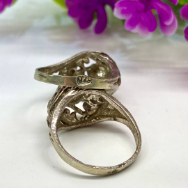 Кольцо серебро 925 пр., Турция, вес 2,8г., размер 17. Клеймо.. Картинка 4
