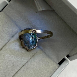 Кольцо серебро 925 пр., Турция, вес 2,2г., размер 18,5. Клеймо.. Картинка 4