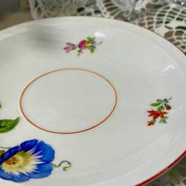 Чайная пара Meissen Германия. Фарфор, ручная роспись ав. Muller Jehmlich. Винтаж. Картинка 9