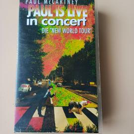 Видеокассета VHS Paul McCartney. Paul Is Live In Concert On The New World Tour