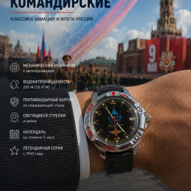Механические часы Командирские серия Победа Войска авиации
