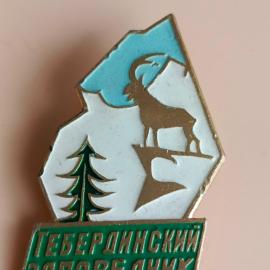 Значок СССР Тебердинский заповедник