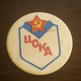 Значок СССР. ЦСКА, спортивная тематика, щит, звезда с серпом и молотом