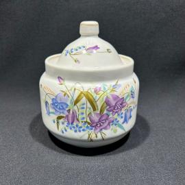Сахарница Васильки фарфор Прокопьевский ФЗ, винтаж, СССР
